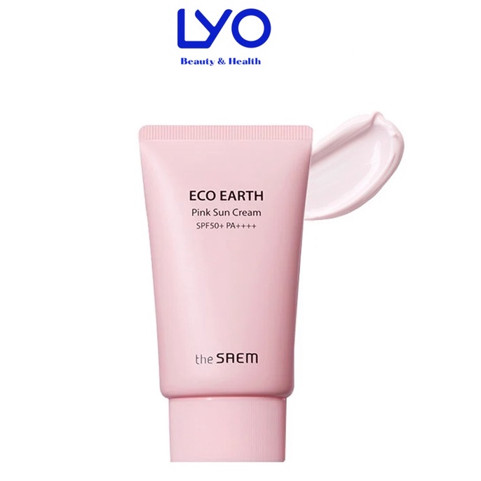 Kem chống nắng The Saem Eco Earth Power Pink 50ml mẫu 2020.