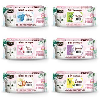 Khăn ướt cho mèo kitcat gói 80 miếng