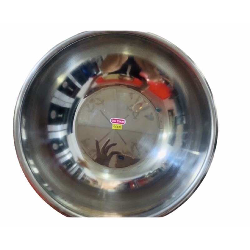 Thau (chậu) inox size 44cm