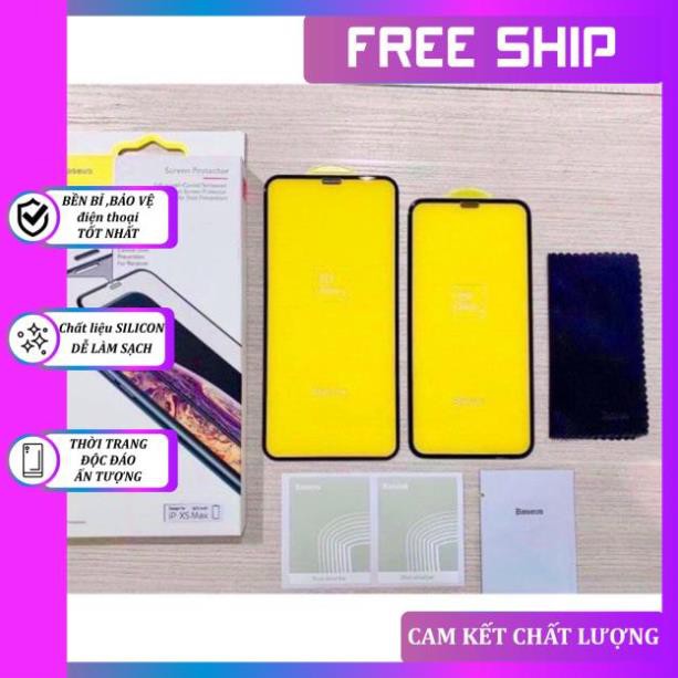 Xả Hàng – FreeShip] KÍNH CƯỜNG LỰC BASEUS CHỐNG BỤI MÀNG LOA DÀNH CHO IPHONE | Full Dòng Iphone - E0