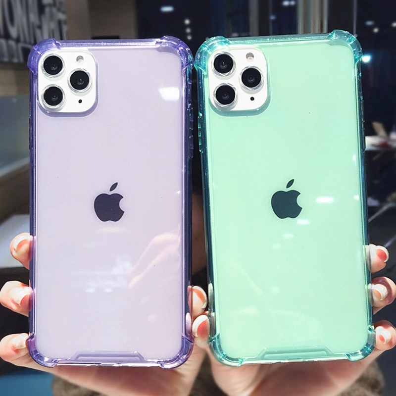 Ốp Điện Thoại Tpu Mềm Trong Suốt Chống Sốc Màu Kẹo Cho Iphone 11 Pro X Xr Xs Max 6 6s 7 8 Plus | BigBuy360 - bigbuy360.vn