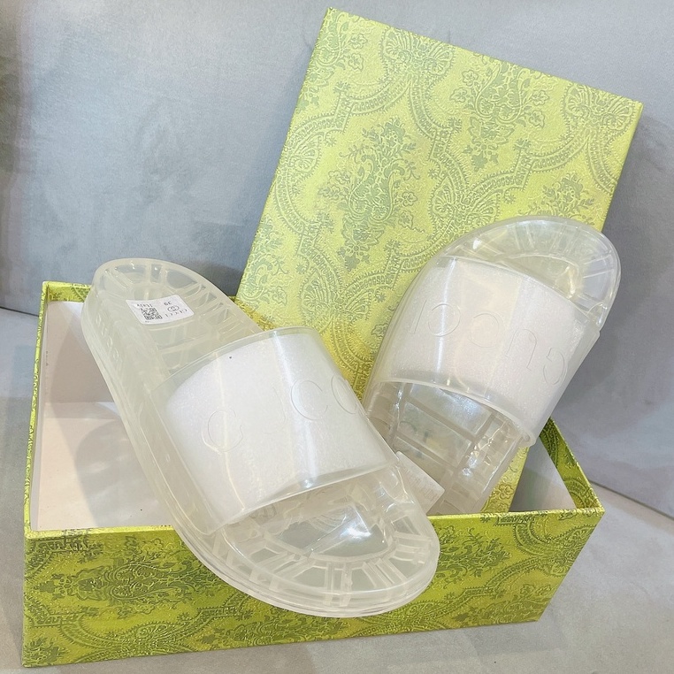 Dép Gc Quai Trong . Dép Gc Quai Ngang Trong Suốt Nam Nữ Chất Liệu Cao Su Dẻo Cao Cấp DT STORE MENWEAR