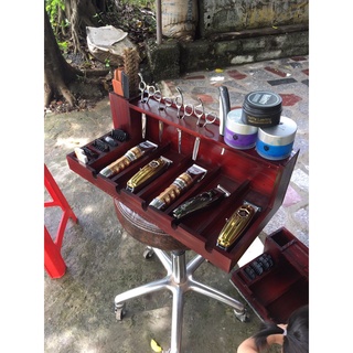 khay gỗ đựng tông đơ