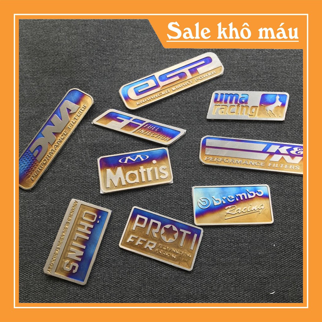 [SALE SỐC] Tem logo titan , titanium 100% (BAO GIÁ)
