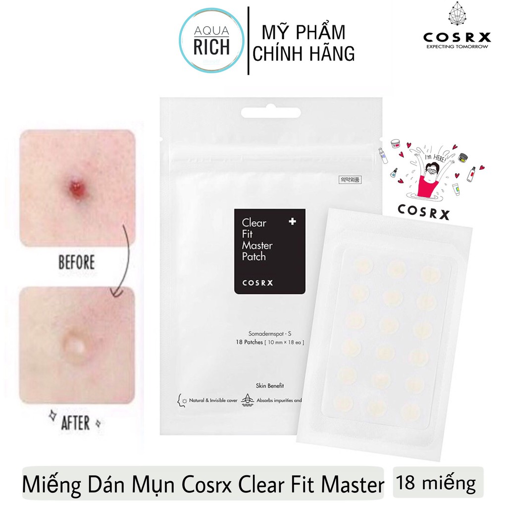 Miếng Dán Mụn Cosrx Clear Fit Master Patch (Đen)