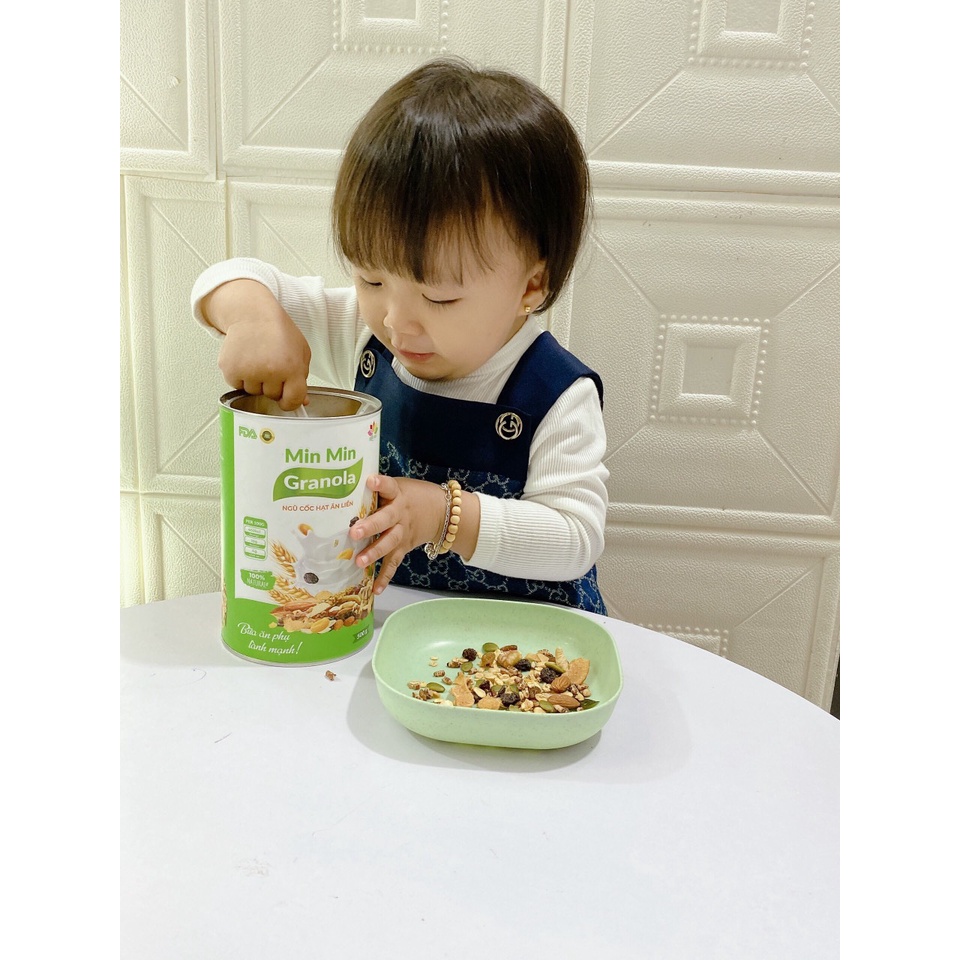 [COMBO 2 HỘP] Granola Ngũ Cốc Ăn Liền Nguyên Hạt MinMin Nhiều Dinh Dưỡng Chuẩn Organic Min Min