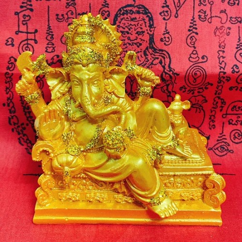 Tượng Phong Thủy Voi Thần Ganesha Vàng Thái Lan Size Nhỏ Thu Hút Tài Lộc Cát Khí Hộ Mệnh May Mắn