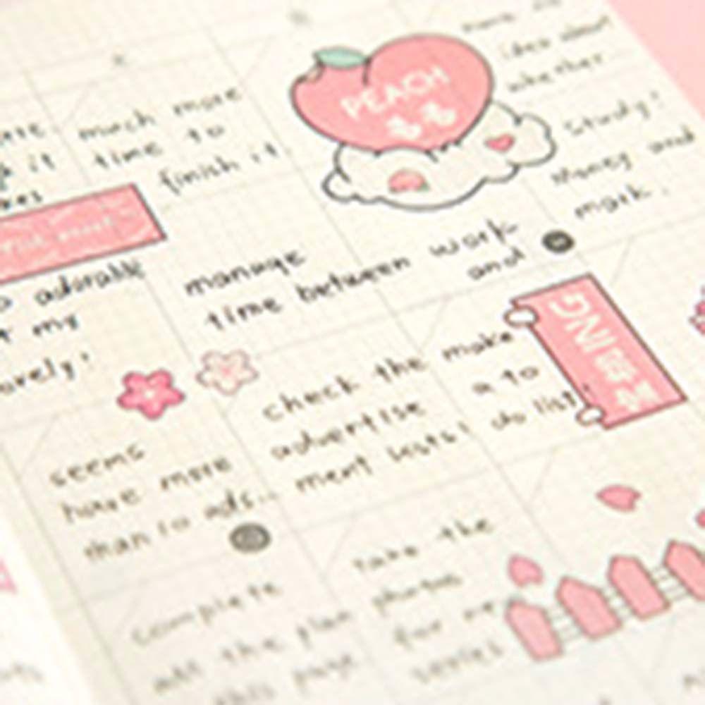 Miếng Dán Màu Hồng Nhám Họa Tiết Trái Tim Xinh Xắn Trang Trí Sổ Tay / Nhật Ký DIY