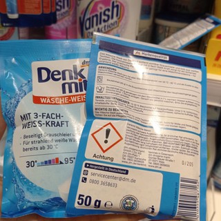 [Hàng Đức] Bột tẩy trắng quần áo Denkmit 50g