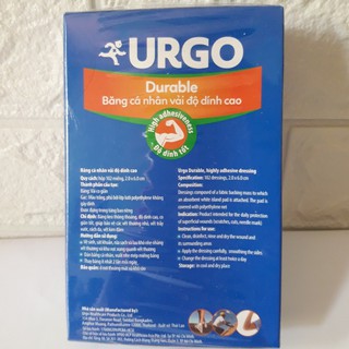 Băng Cá Nhân Urgo Durable 102 Miếng