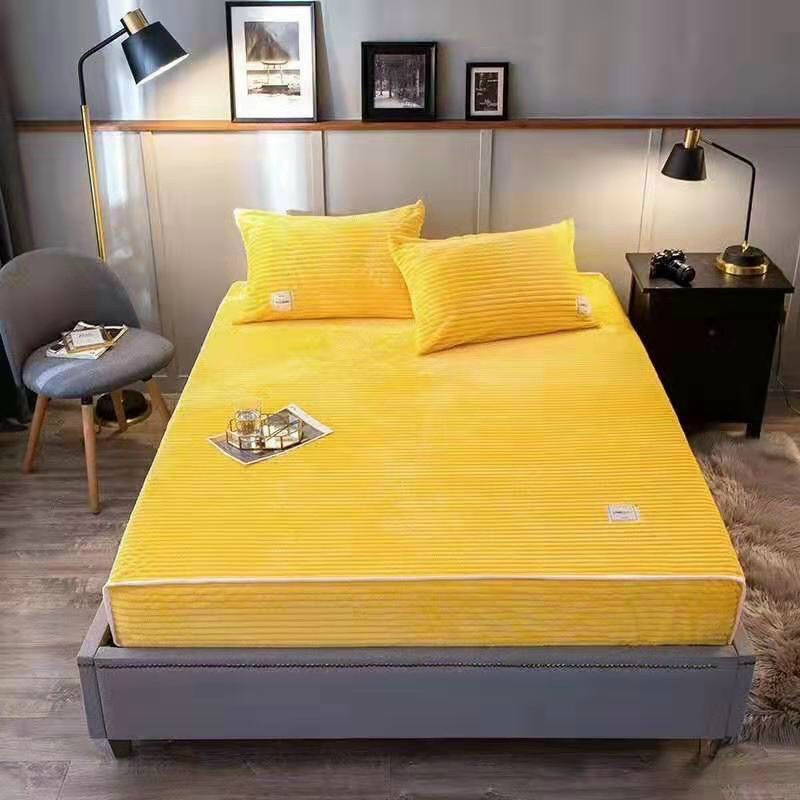 [GA GỐI NHẬP KHẨU] Bộ ga gối nỉ nhung tăm LOVE HOME JP cao cấp đầy đủ tem tag - Fullsize m6 m8 2m2