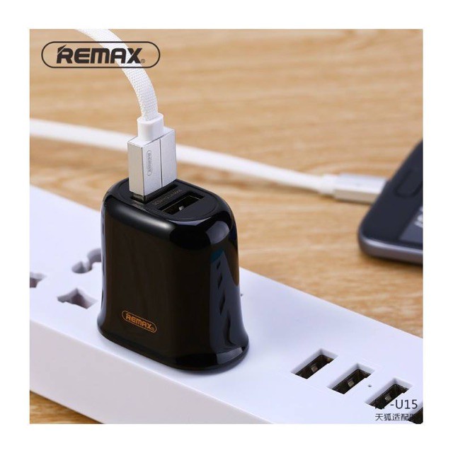 Củ Sạc Nhanh REMAX RP-U15 2.1A- 2 Cổng USB- Bảo Hành Toàn Quốc