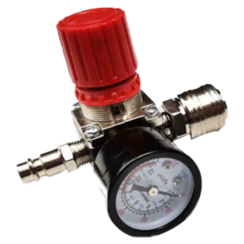 Công Tắc Điều Khiển Áp Suất Khí Nén 3 Lỗ Kèm Đồng Hồ Đo Thay Thế Acc