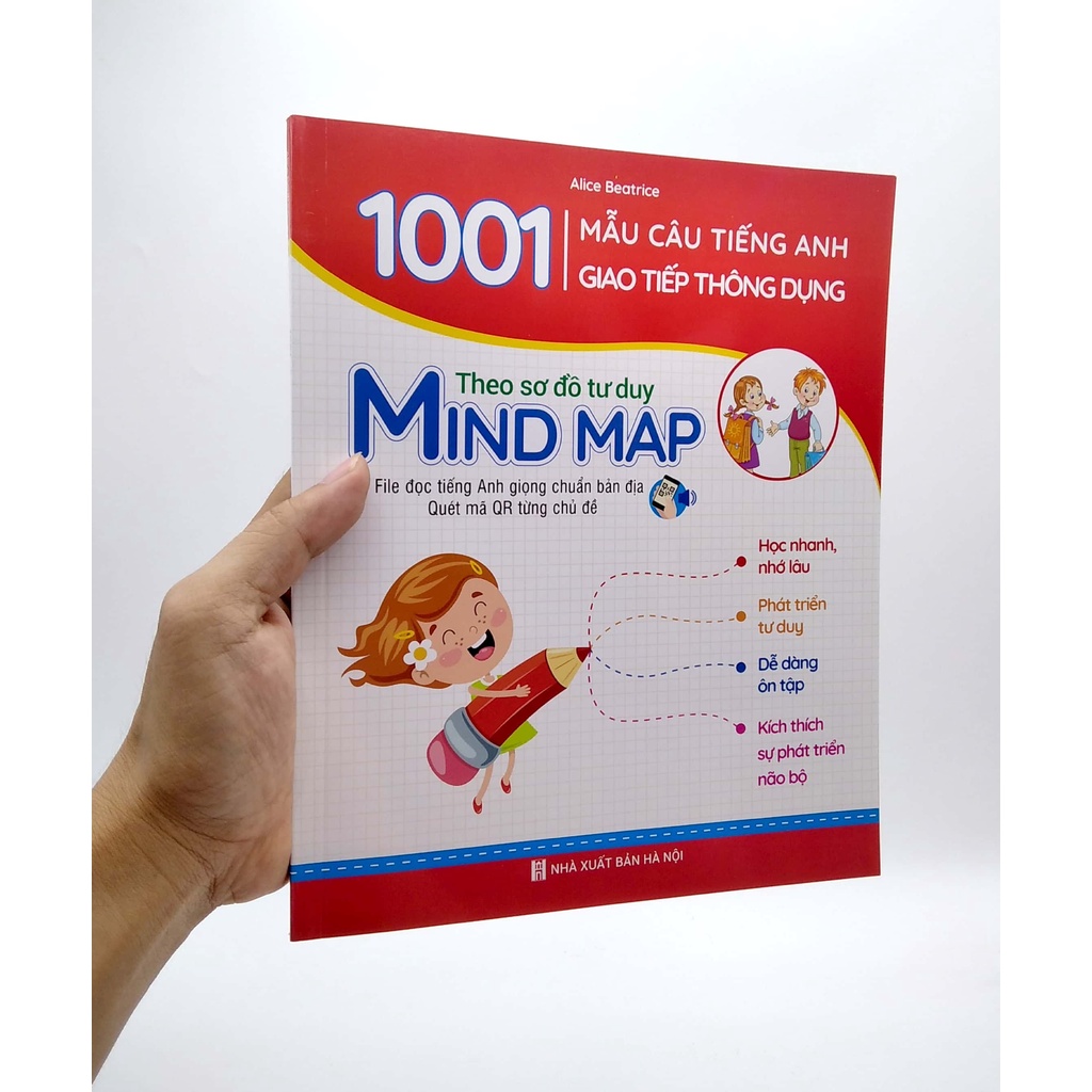 Sách 1001 Mẫu Câu Tiếng Anh Giao Tiếp Thông Dụng - Theo Sơ Đồ Tư Duy Mind Map