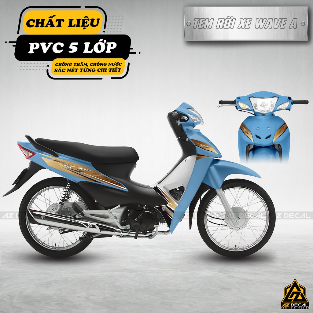 [ TEM WAVE MÀU CAFE  ] Phong Cách Chuyển Màu | Chất Liệu PVC 5 Lớp - Chống Bay Màu