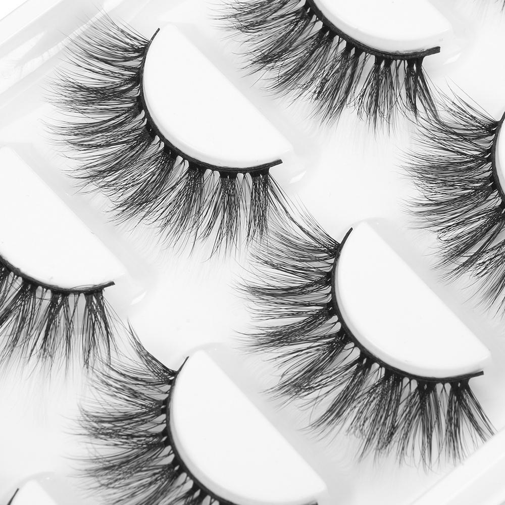 Bộ 5 Cặp Lông Mi Giả Bằng Lông Chồn 3D Handmade Tự Nhiên