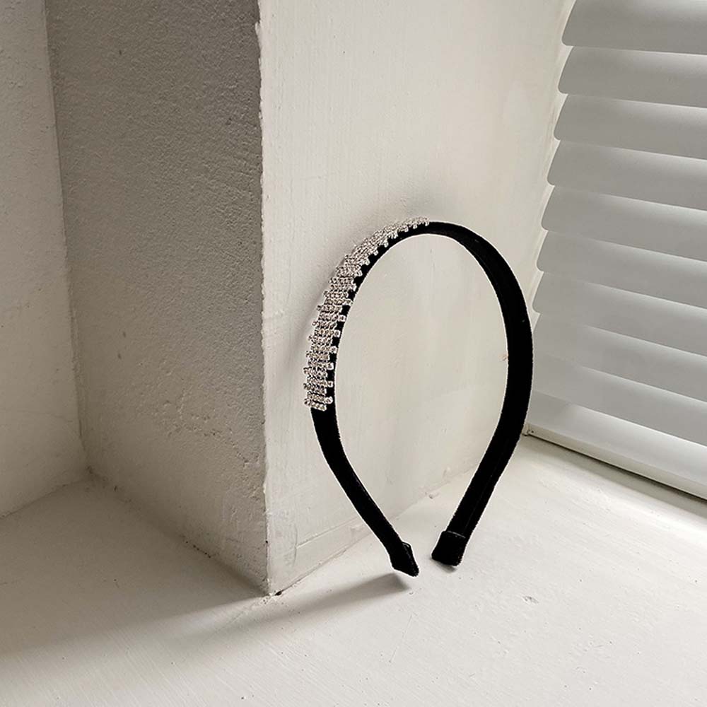 Băng đô cài tóc đính đá nữ tính