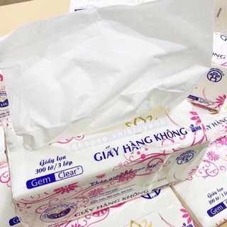 Khăn Giấy Ăn - Khăn Giấy Rút 3 Lớp 300 Tờ - Giấy Ăn Hàng Không