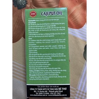 Dầu tràm Bé Thơ Huế 50ml/100ml
