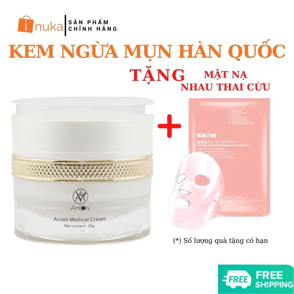 [Hàng Hàn Quốc] Kem Ngừa Mụn, Giảm Mụn, Chăm Sóc Da Mụn Y Học Amoon Hàn Quốc - Acnes Medical Cream Amoon 30g