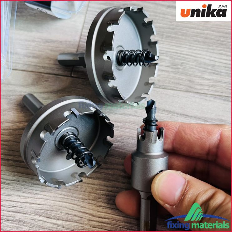 Mũi hợp kim UNIKA khoét lỗ thép tấm và inox mỏng  T.C.T Hole Saw METACORE, Mã MCS (Size nhỏ 14-63mm)