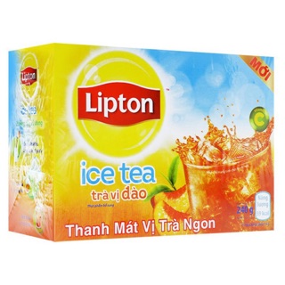 Trà hoà tan Lipton Đào 16 gói