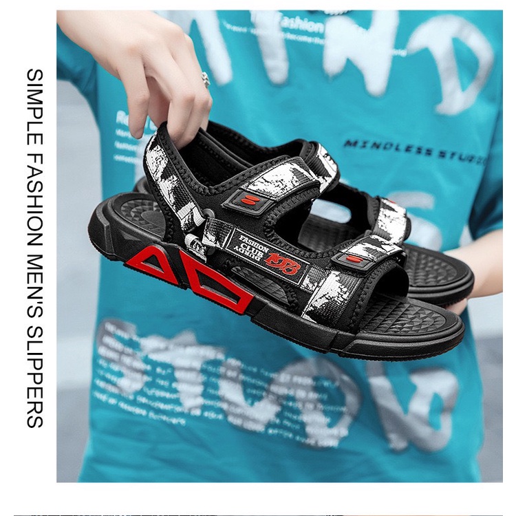 Sandal nam quai hậu học sinh Họa Tiết CLUBB 2 màu cực đẹp