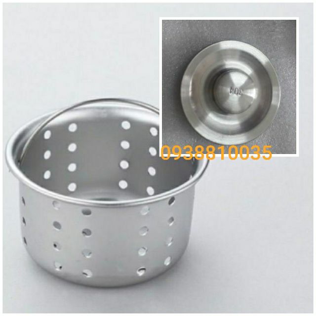 RỖ LỌC RÁC - NẮP BẦU XẢ RỖ RỬA CHÉN INOX 304