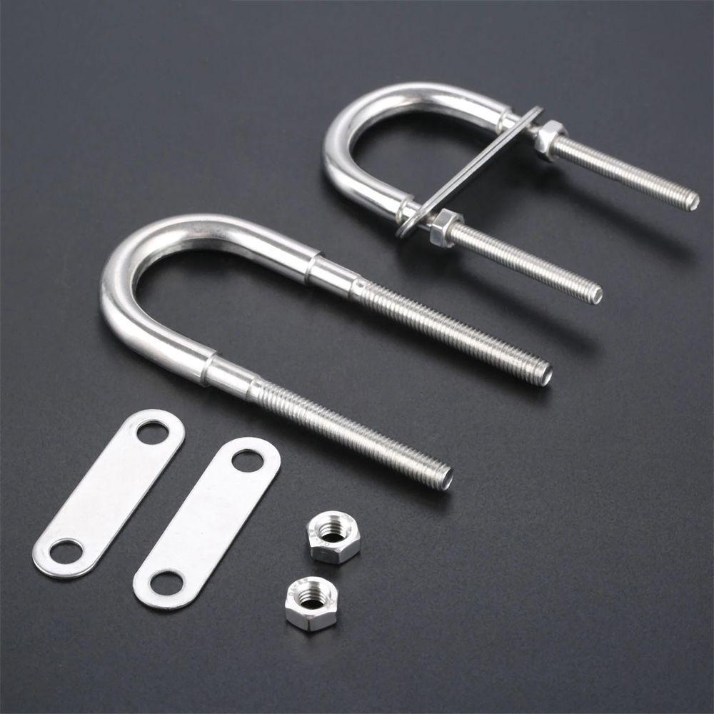 Bu Lông Chữ U Bằng Thép Không Gỉ M5 / M6 / M8 / M10 304 Cho Tàu Thuyền Kèm Đai Ốc