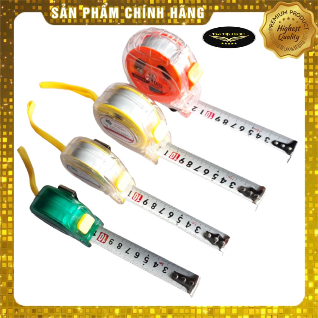 Thước Cuộn, Thước Dây Lỗ Ban - Nhiều Kích Cỡ 3m, 5m, 7m5, 10m - Thước 1 Mặt, 2 Mặt Hiệu Theoid Tiger