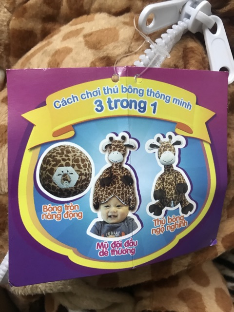 Thú bông 3 trong 1 quà tặng từ tã bobby