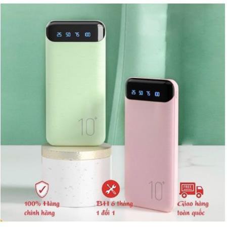 Sạc dự phòng ⚡CHÍNH HÃNG⚡ Cục Sạc Dự Phòng 10000mah WK WP-161 10000mAh chính hãng, đèn led hiển thị %pin