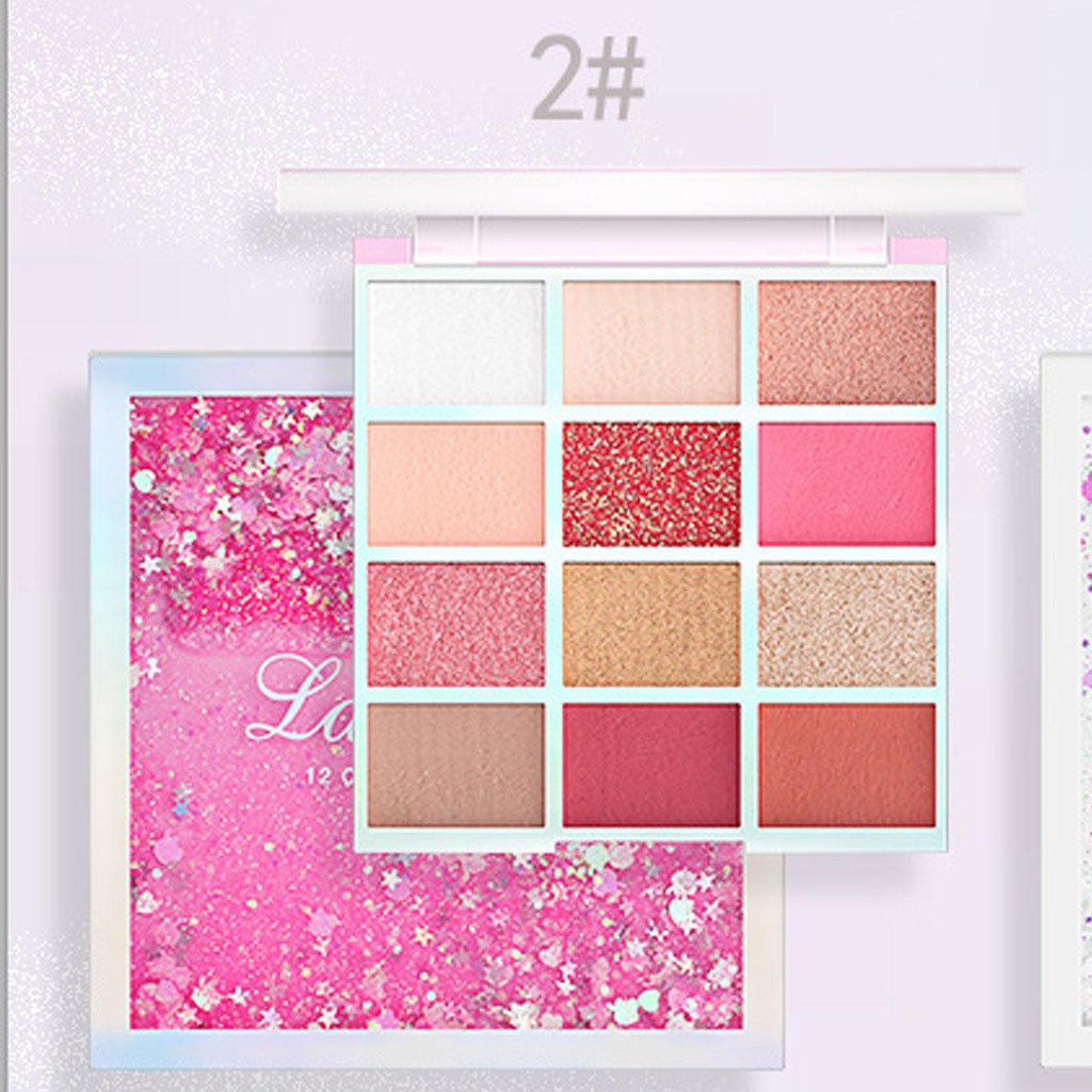 Bảng phấn mắt Lameila vỏ kim tuyến 12 ô nội địa Trung | BigBuy360 - bigbuy360.vn