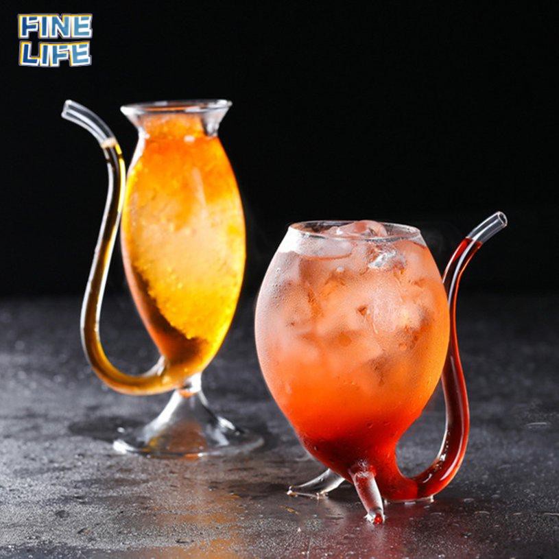 Ly Thủy Tinh Pha Lê Uống Rượu Cocktail Hình Chú Chuột Sáng Tạo 7.7 Kính