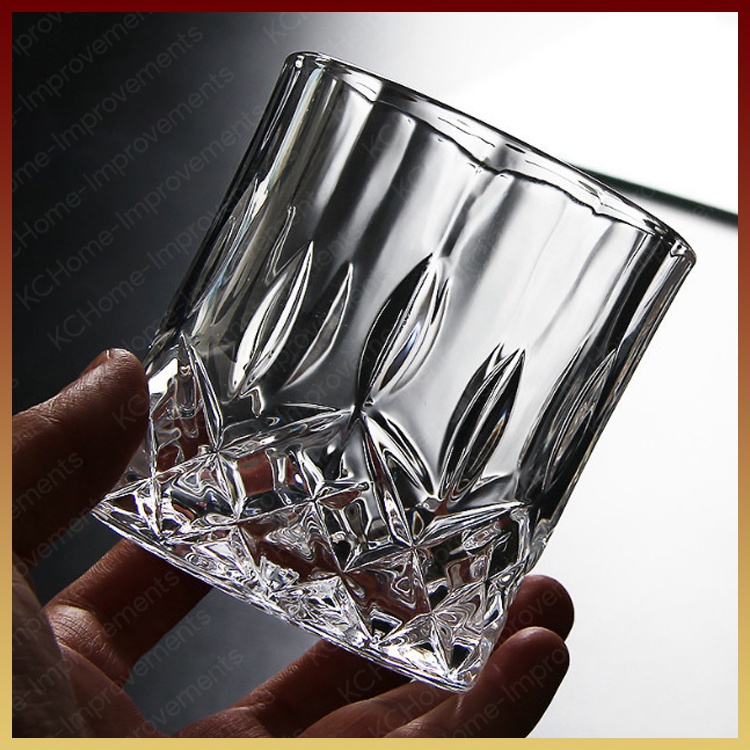 Cốc Thủy Tinh Pha Lê Whisky, 240ML, KC Home