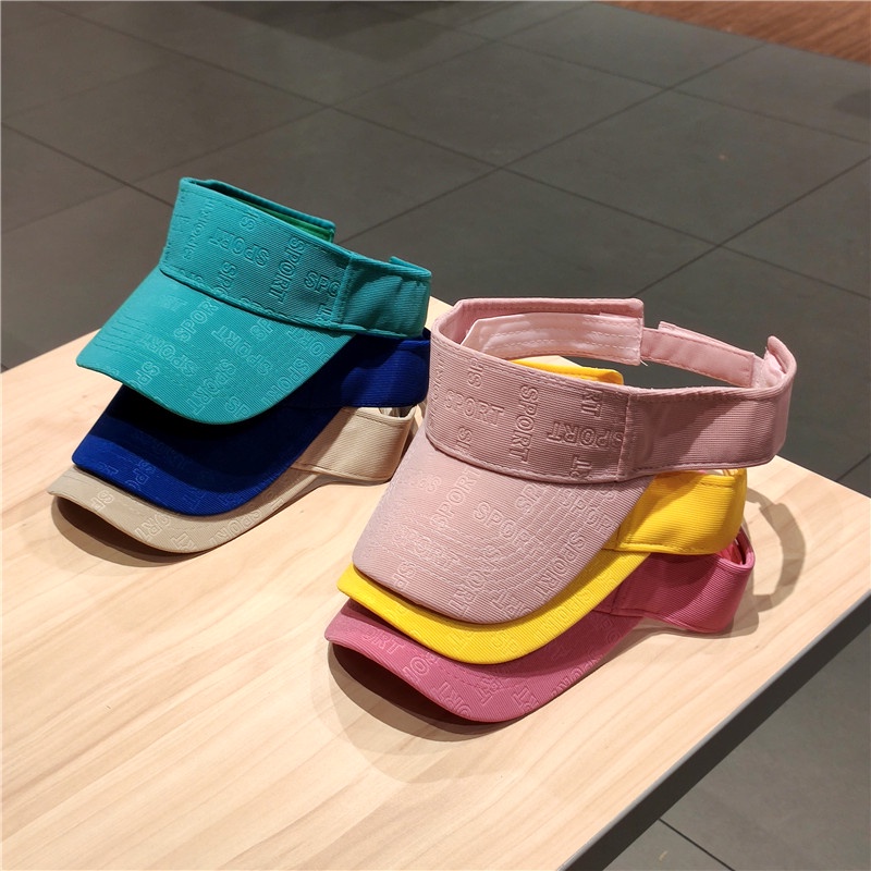 Mũ lưỡi trai hở chóp in chữ cái 3D phong cách thể thao năng động dành cho nam và nữ