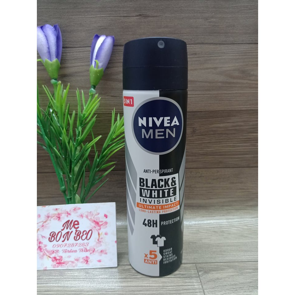 Xịt khử mùi Nivea Men 150ML