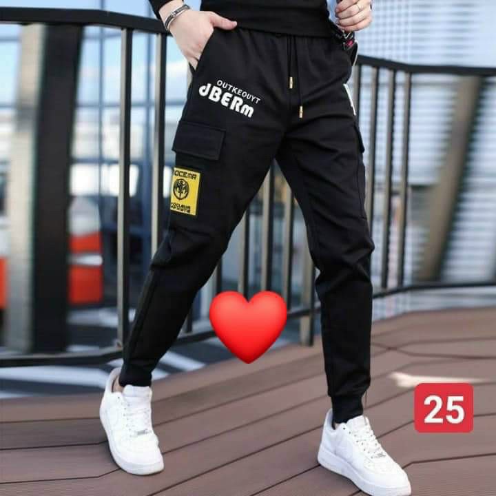 Quần jogger nam cạp chun bo ống hoạ tiết chữ thời trang DieuLinh Fashion