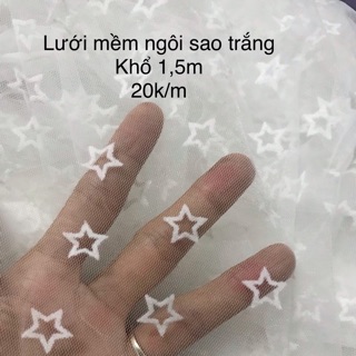 10mLưới mềm trắng ngôi sao 20k/m