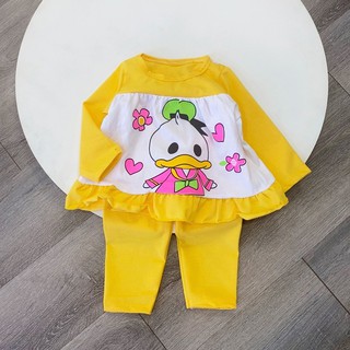 Combo 3 Bộ bé gái Babydoll dài tay thu đông