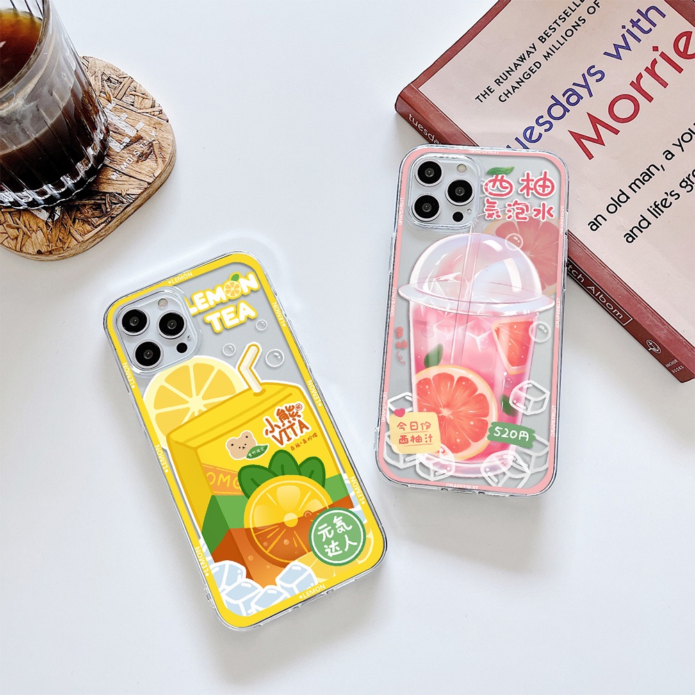 Ốp Điện Thoại Họa Tiết Nước Chanh / Bưởi Cho Iphone 11 Pro Max 12 Pro Max 13 Pro Max Mini 6 7 8 6 7plus Se 2020 X Xs Xr 5 4