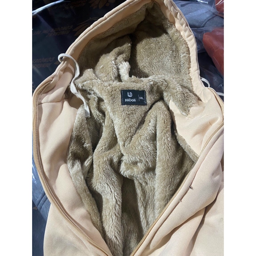 Áo khoác nỉ lót lông, nỉ hoodie nam nữ có mũ TH3058 | BigBuy360 - bigbuy360.vn