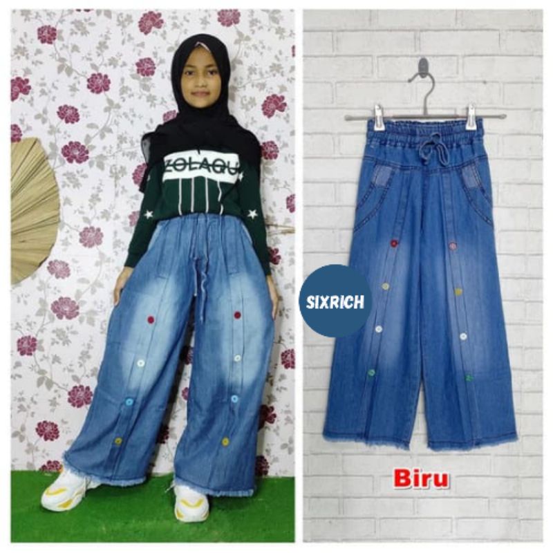 Quần Jeans phối nút thời trang cho bé | Culottes Levis Trẻ em từ 4-11 tuổi
