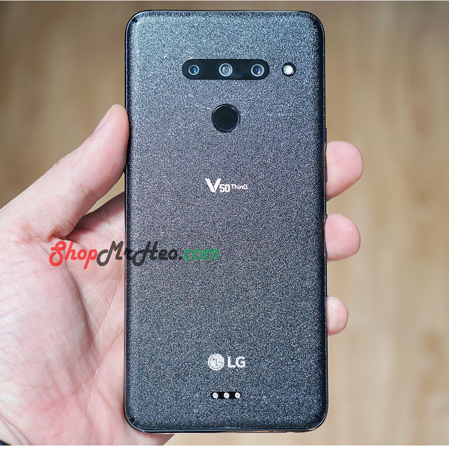 SKin Dán Mặt Sau Lưng Vân 3D LG V50 - V50s - G8x - Carbon, hình hộp, nhám, Vân da