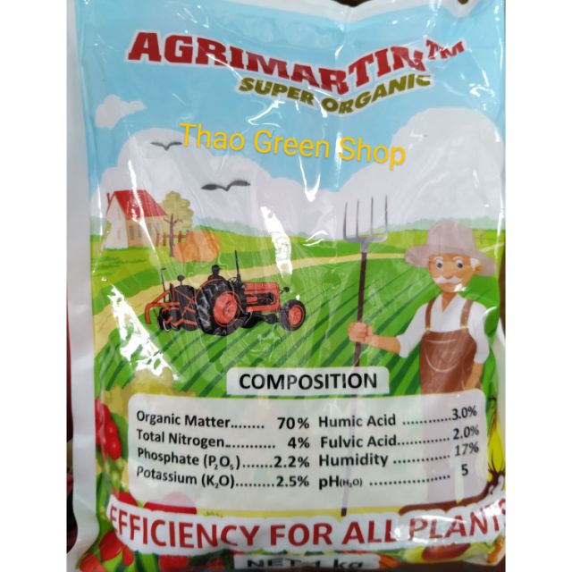 Phân bón hữu cơ AGRIMARTIN Bỉ 1 kg