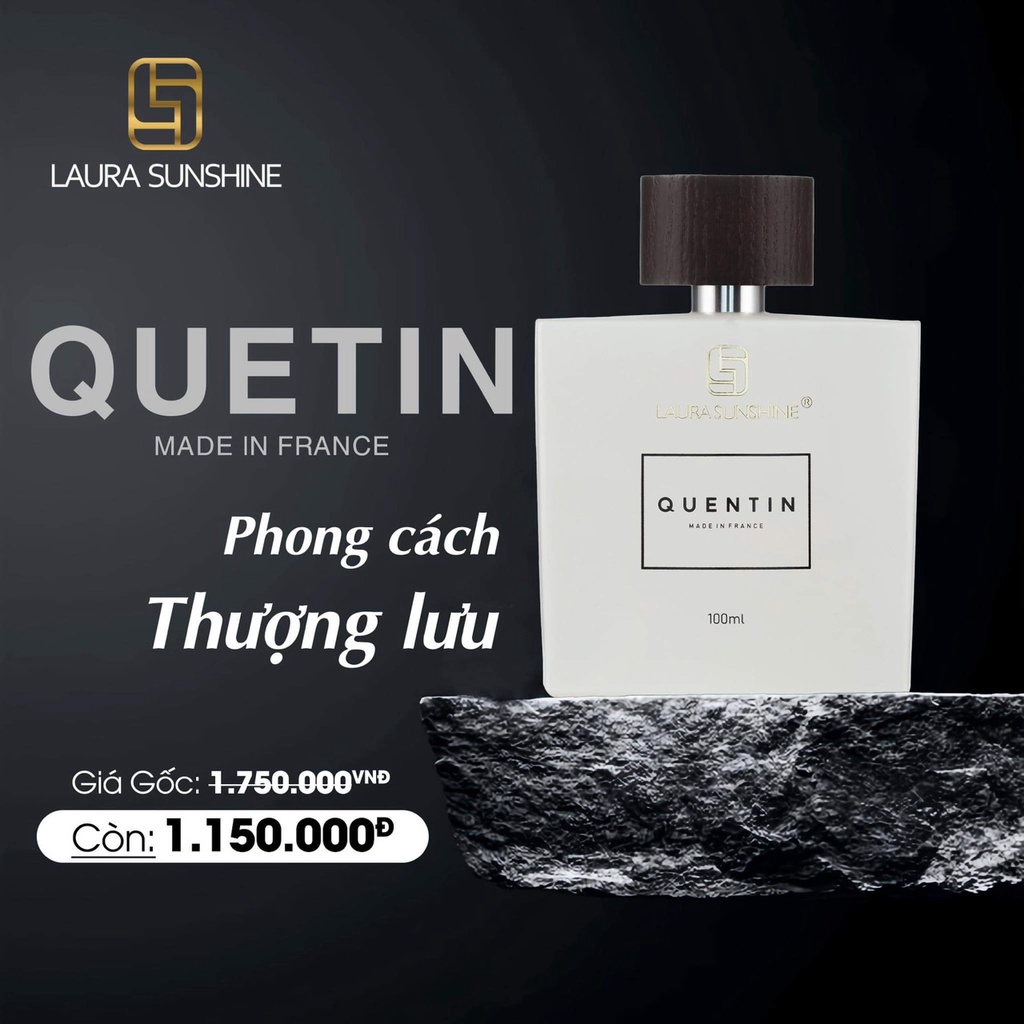 Nước hoa Laura Paris Sunshine Nhật Kim Anh Cho Nam Quentin Laura Paris No5 100ml