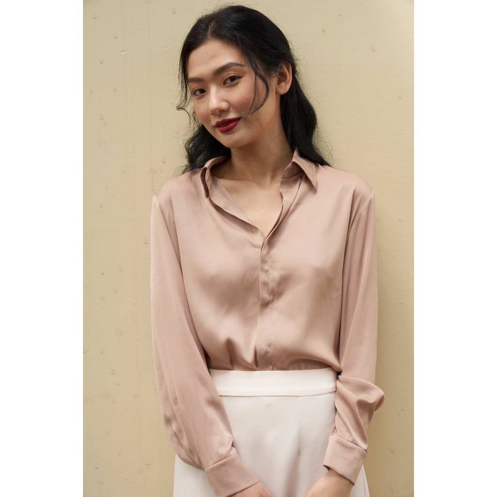 Áo sơ mi lụa công sở