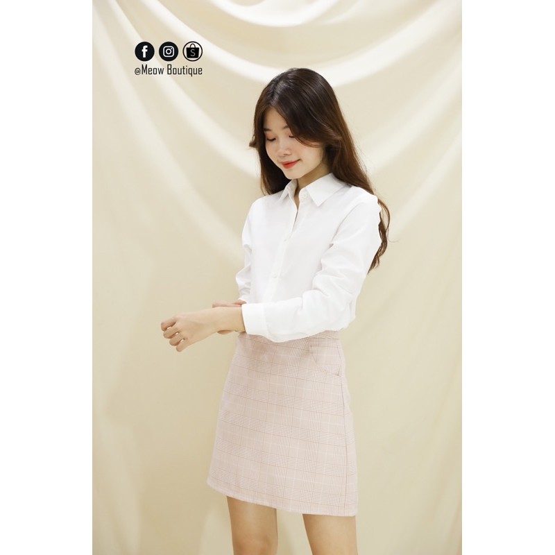[Hình thật tự chụp] Sơ Mi Công Sở Tay Dài 4 màu Meow Boutique | BigBuy360 - bigbuy360.vn