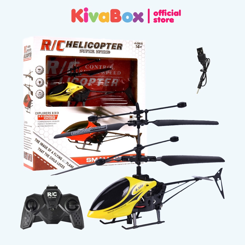  Máy bay điều khiển từ xa Kivabox, kiểu dáng trực thăng chịu mọi va đập dễ sử dụng