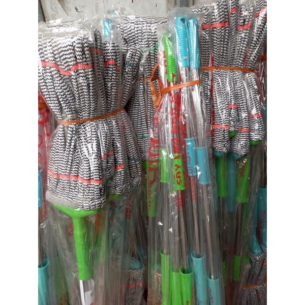 Cây lau nhà công nghiệp, cây lau nhà vắt tay có trợ lực